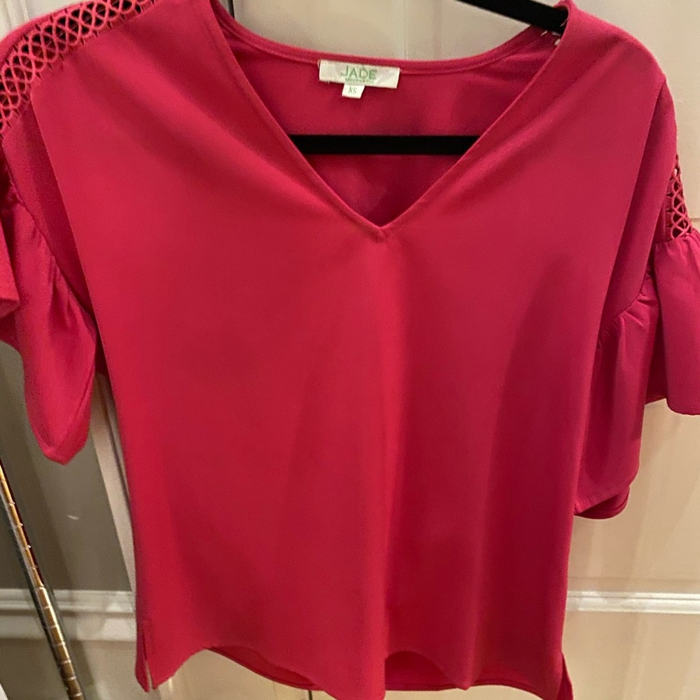 Jade XS pink top EUC